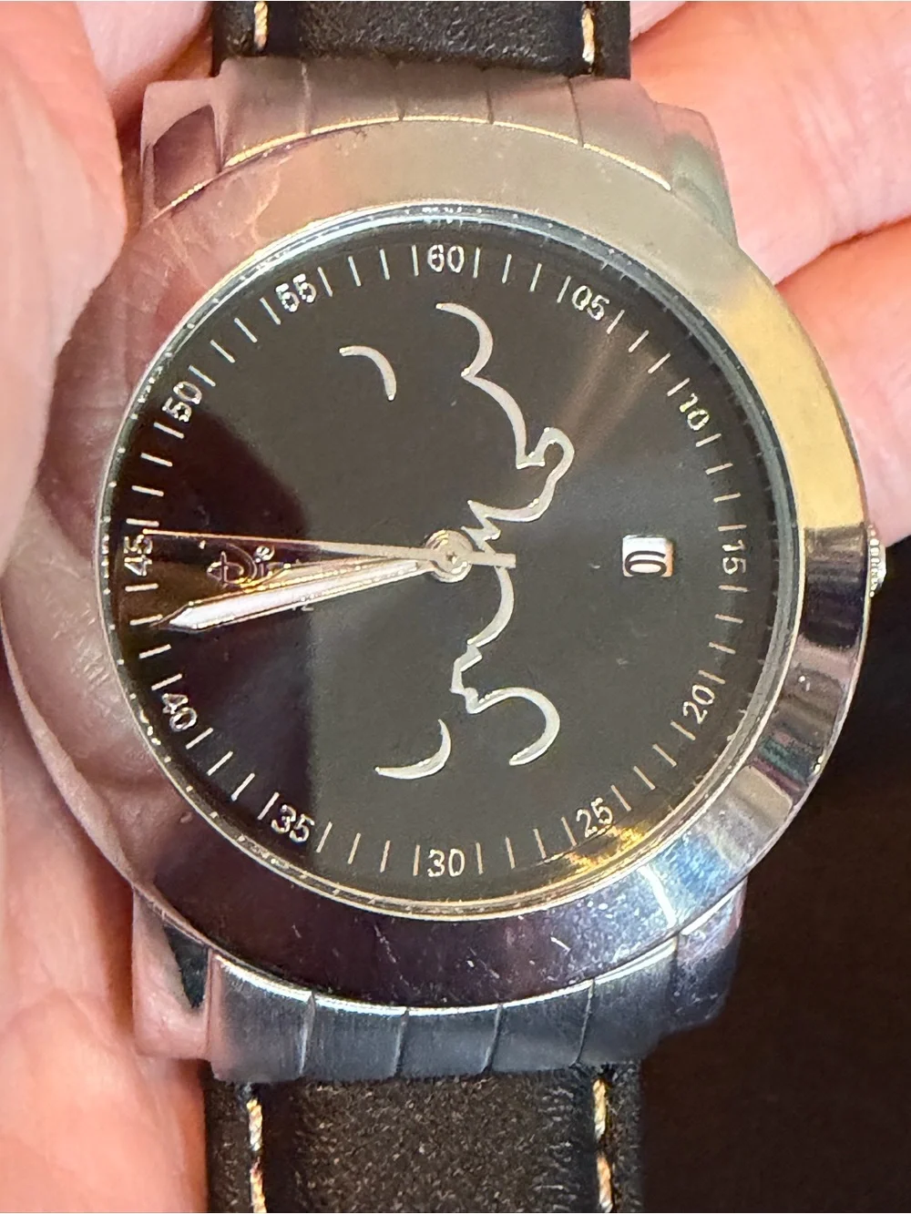 Vintage Silhouette of Mickey Mouse Watch